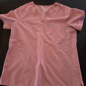 Figs Pink Scrub Top and bottom